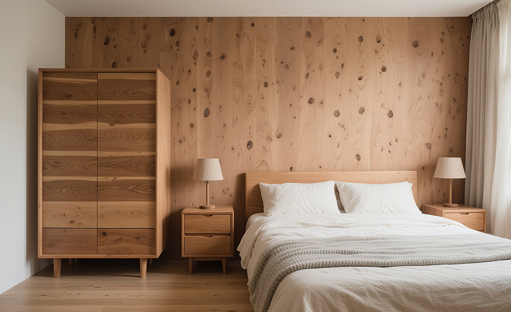 حبيبات الخشب المنقوشة